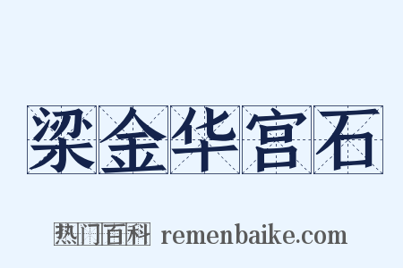 梁金华宫石是什么意思的图片